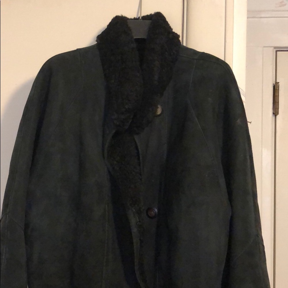 Black shearling jacket